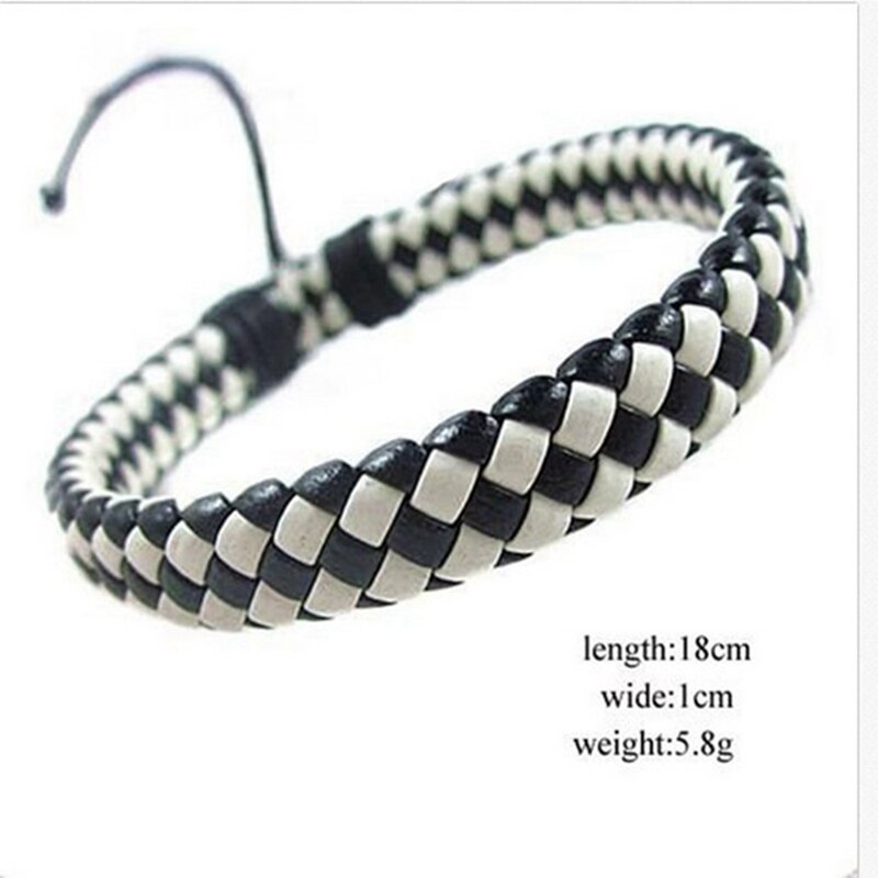 Braided Leather Adjustable Bracelet