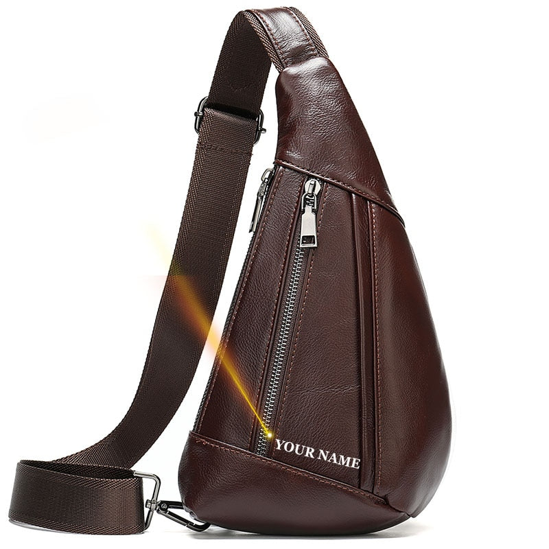 WESTAL Genuine Leather Shoulder Sling Bag