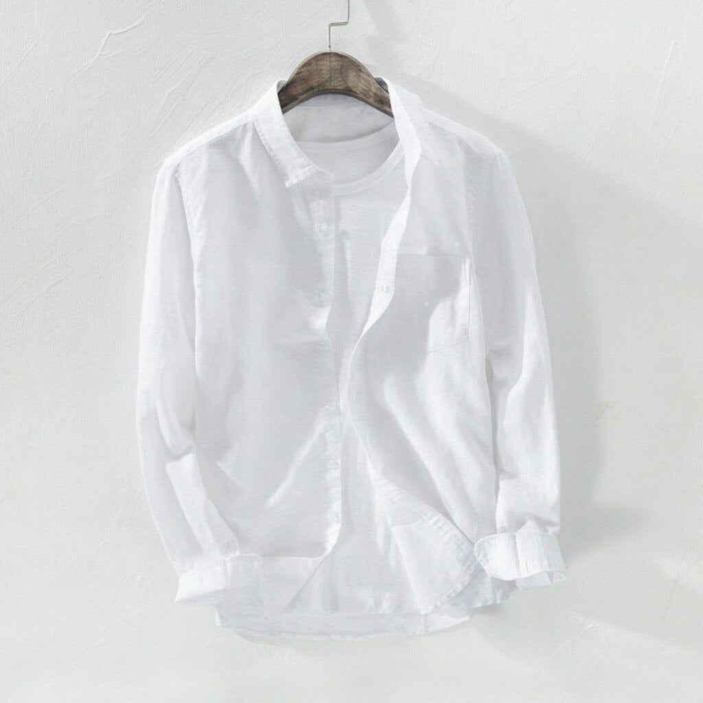 Men's Loose Fitting Long Sleeve Shirt