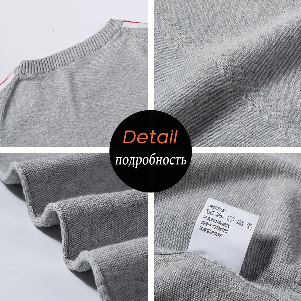 LUULLA Casual Knitted 100% Cotton Striped Sweaters