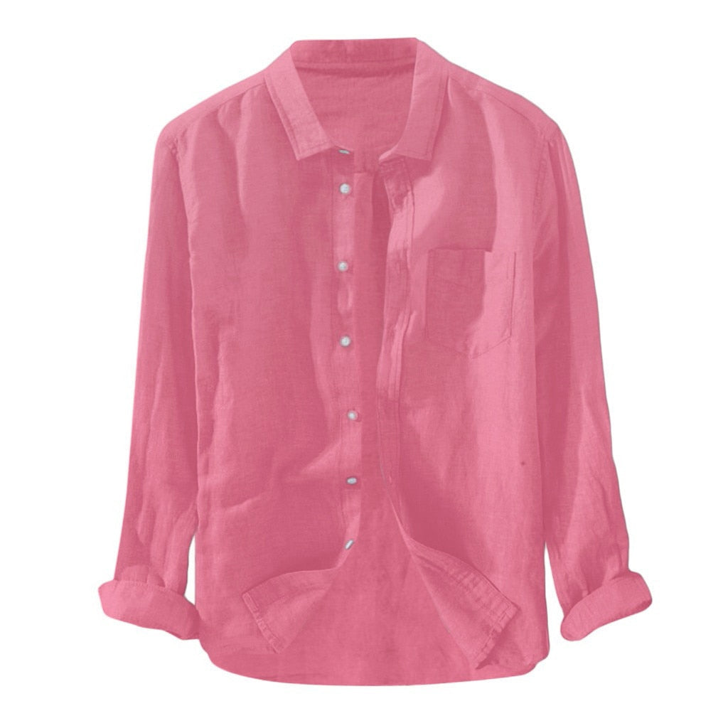Men's Loose Fitting Long Sleeve Shirt