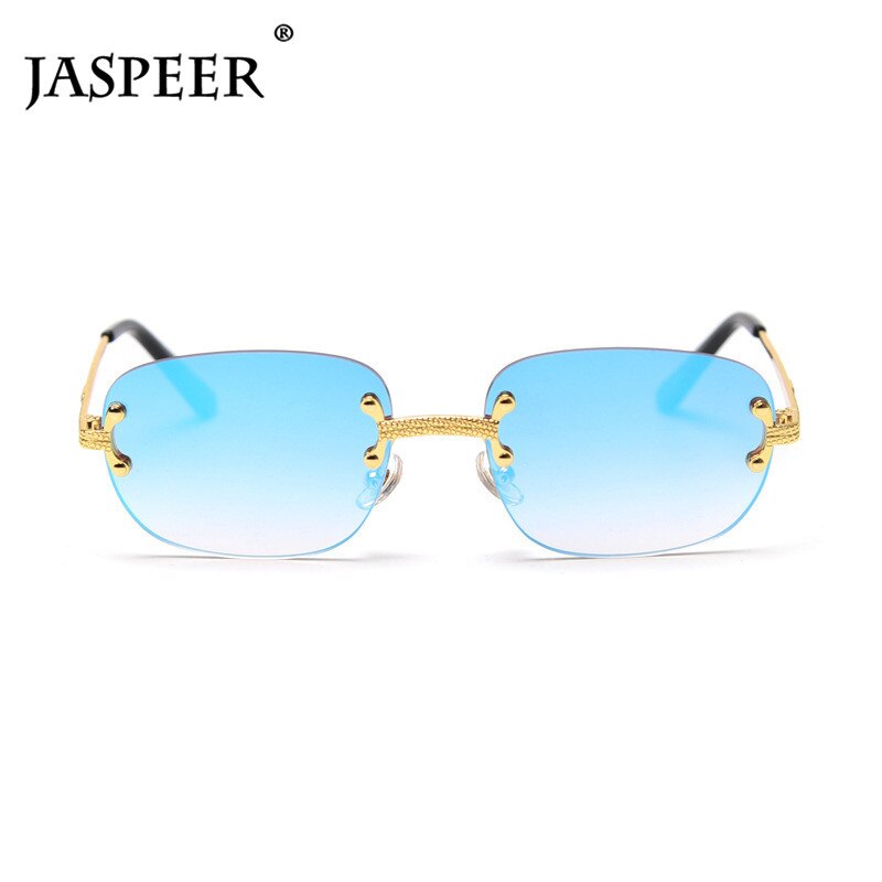 Retro Jasper Rimless Rectangle Sunglasses