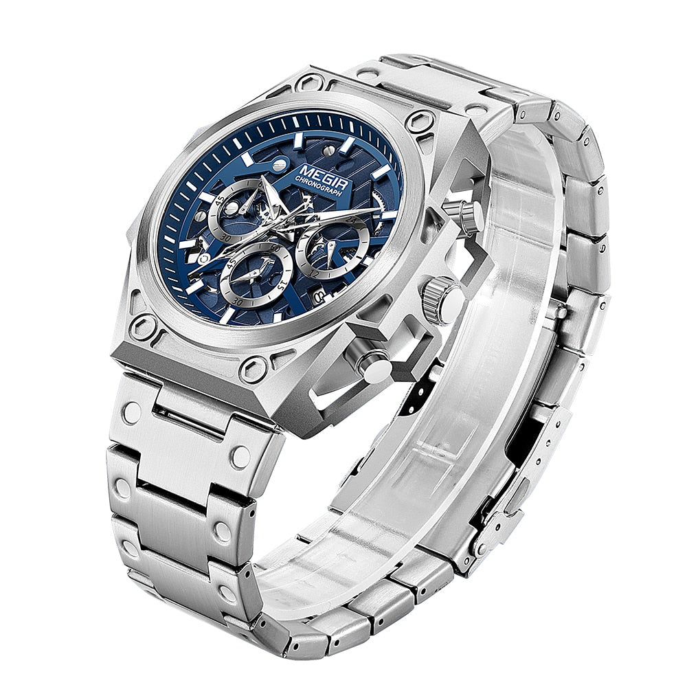 MEGIR Stainless Steel Mens Watch