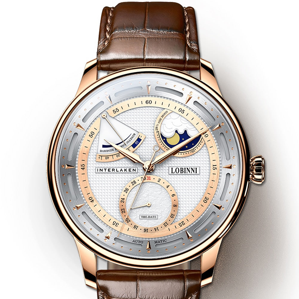 LOBINNI Moon Phase Seagull Watch