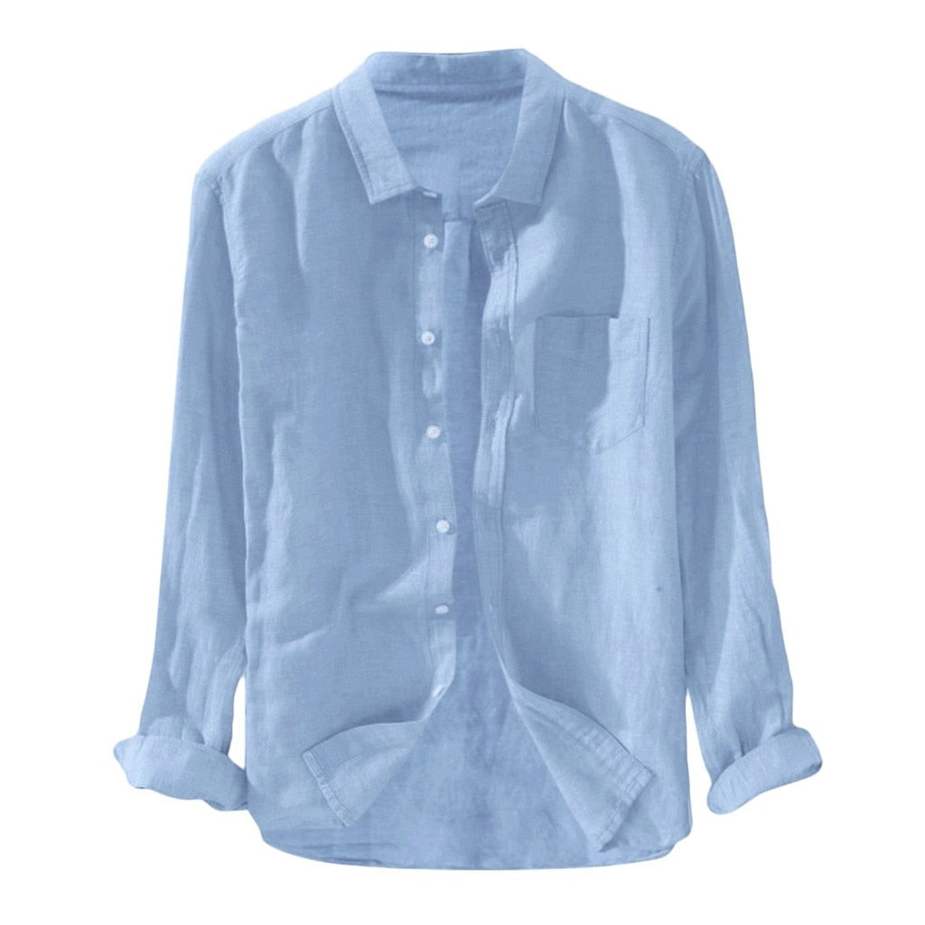 Men's Loose Fitting Long Sleeve Shirt