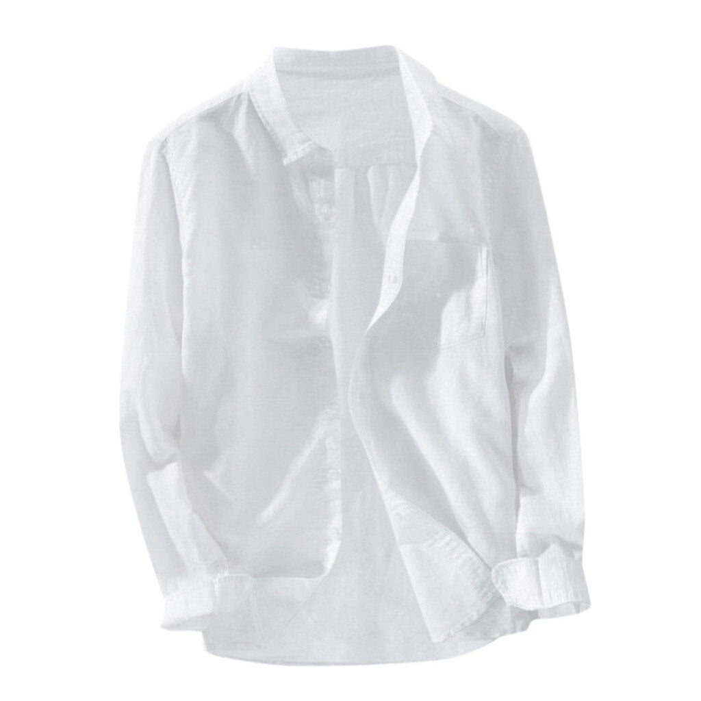 Men's Loose Fitting Long Sleeve Shirt