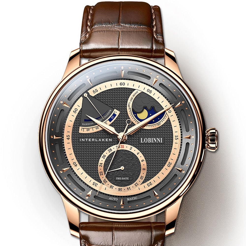 LOBINNI Moon Phase Seagull Watch