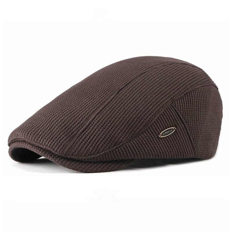 Thick Warm Knitted Beret For Men