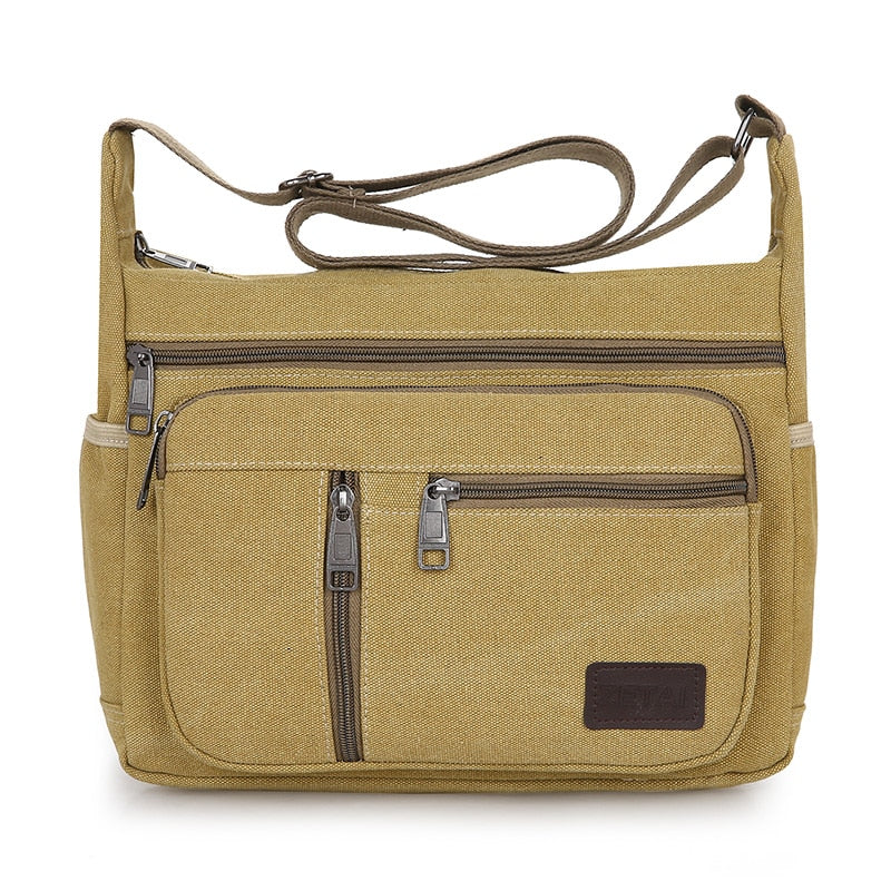 Men Canvas Multifunction Shoulder Bag