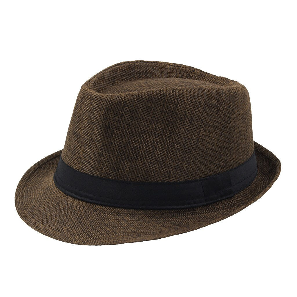 Breathable Linen Fedora Hat
