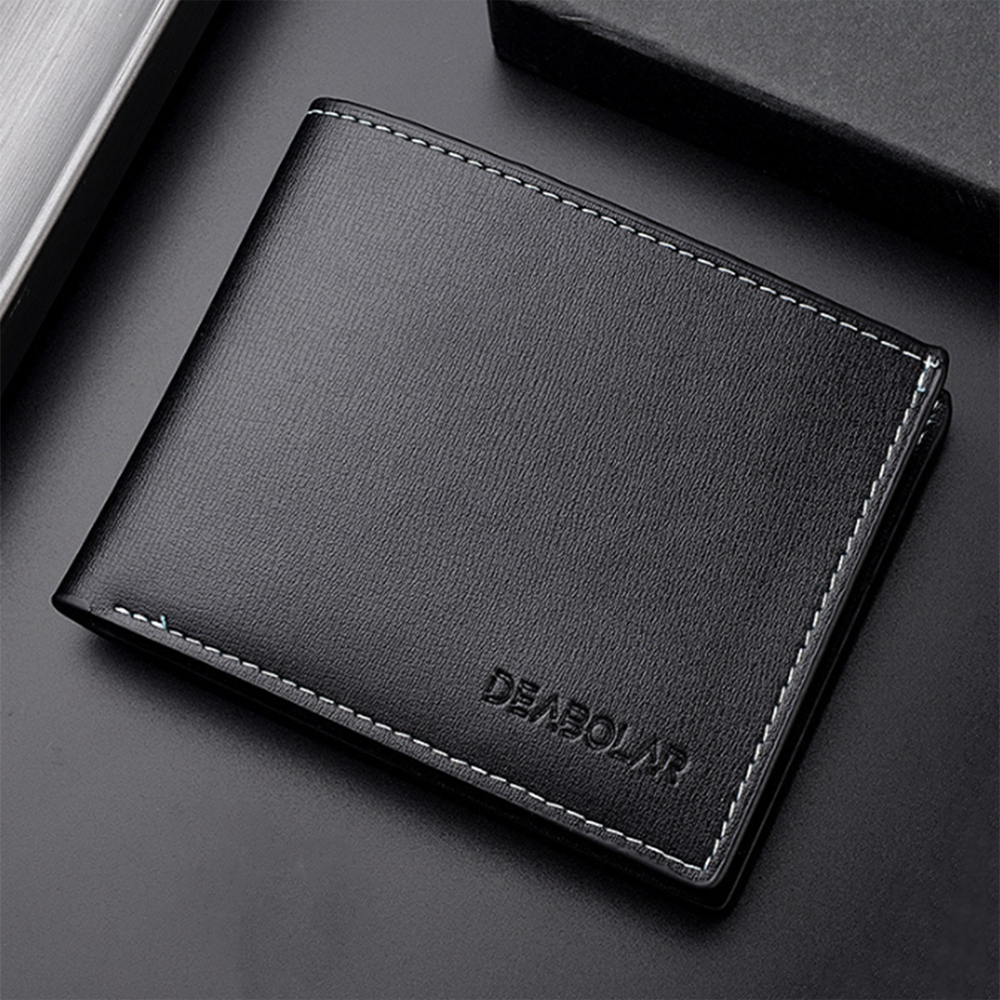 Men Business Leather Billfold Wallet