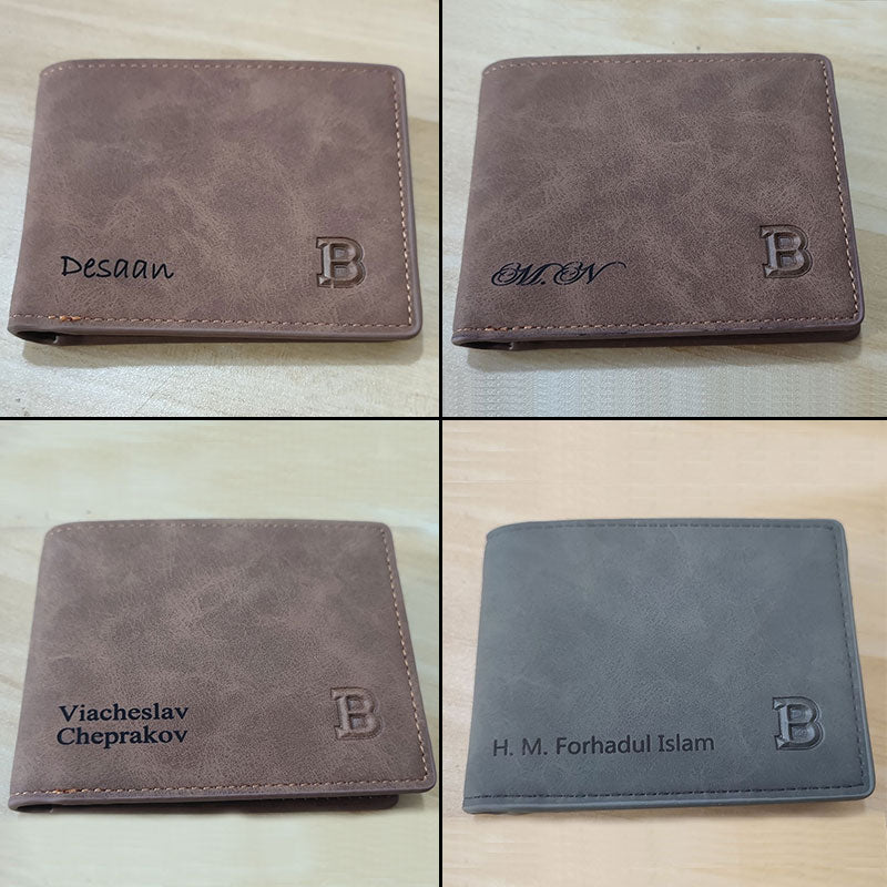 Leather Short Men Wallets