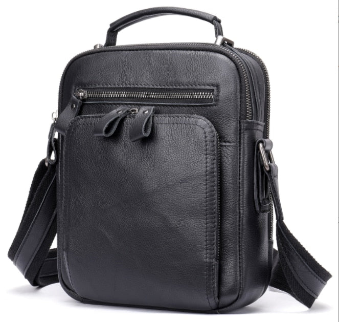 WESTAL Genuine Leather Mens Shoulder Bag
