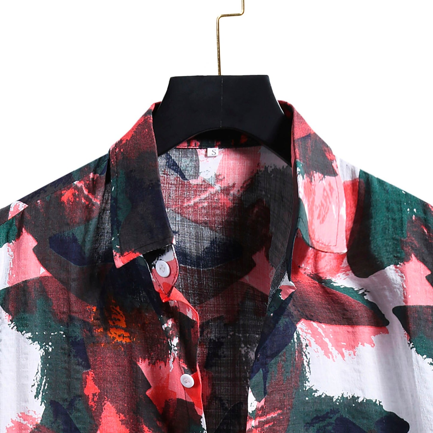 Mens Tropical Button Shirt