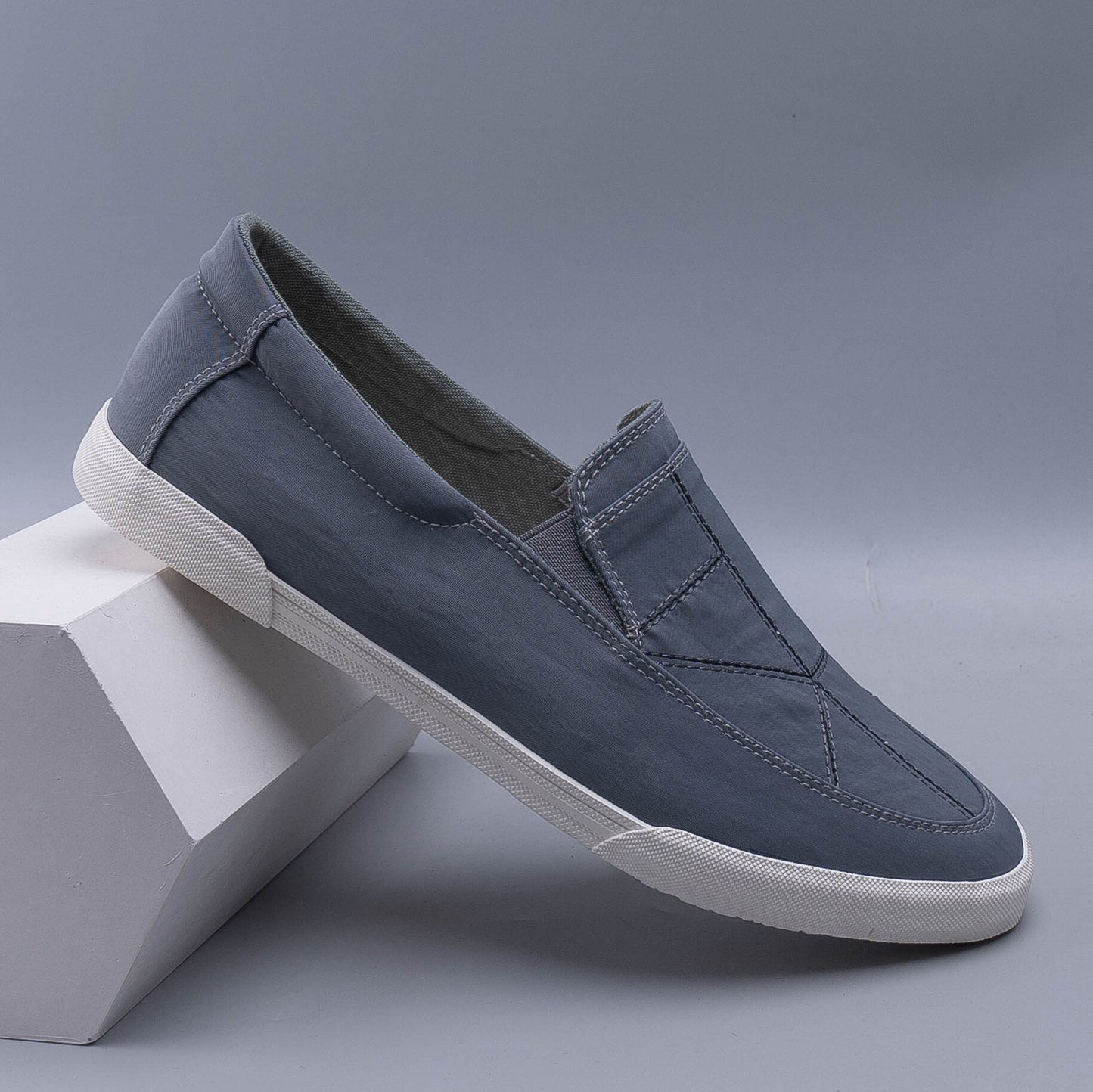 Casual Fabric Stripe Pattern Loafers