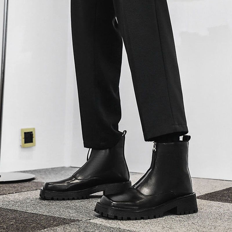 Mens Ankle Leather Boots