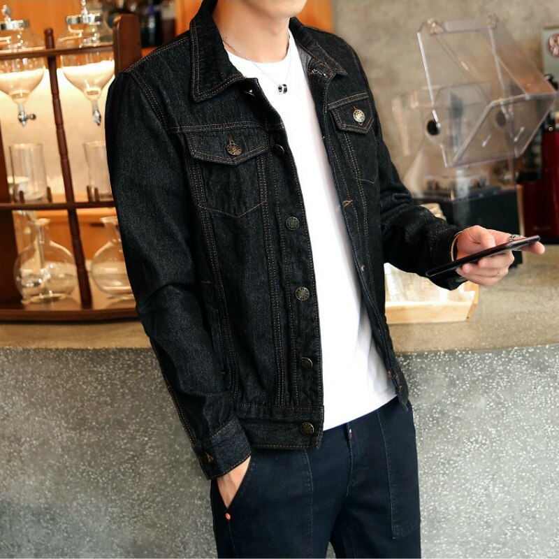 Slim Fit Men's Jeans Jacket