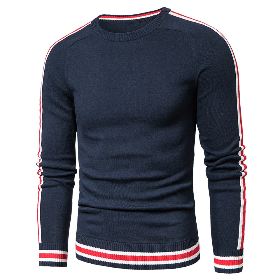 LUULLA Casual Knitted 100% Cotton Striped Sweaters