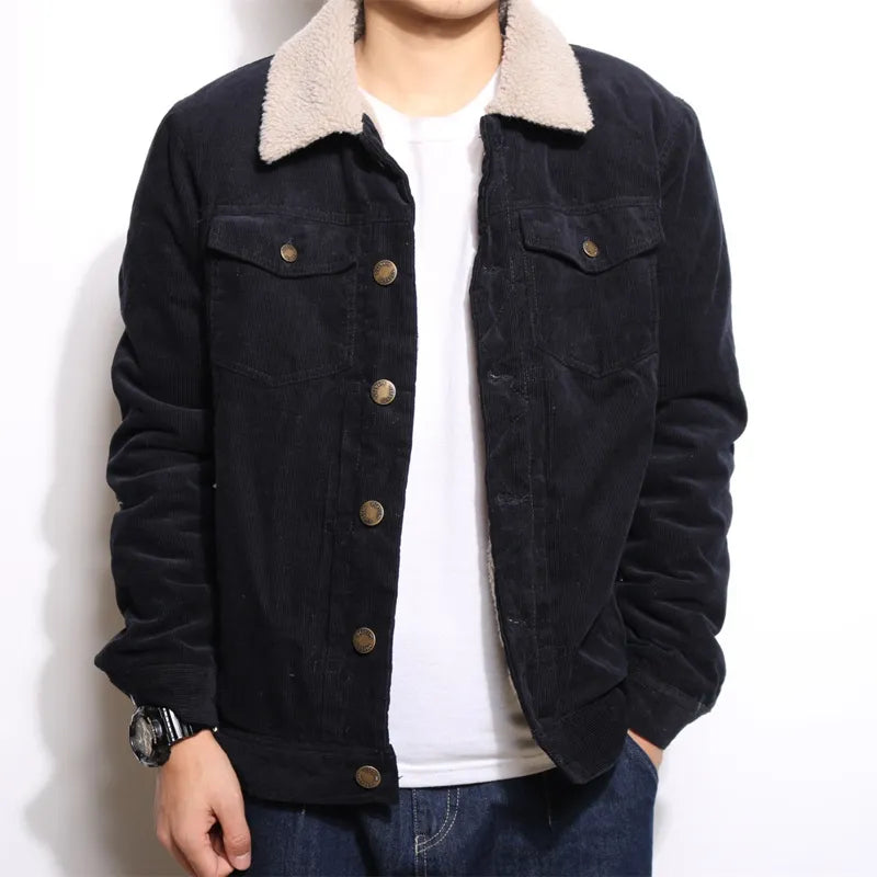 Heavy Winter Men's Denim Jacket