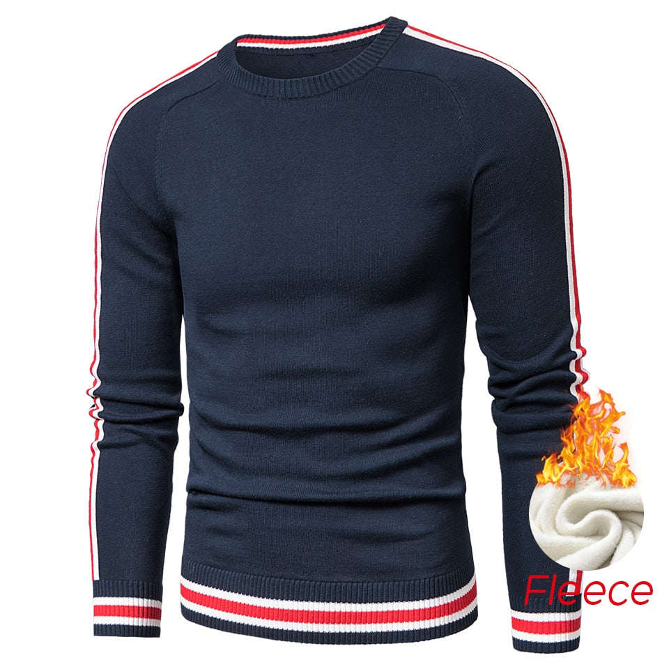 LUULLA Casual Knitted 100% Cotton Striped Sweaters