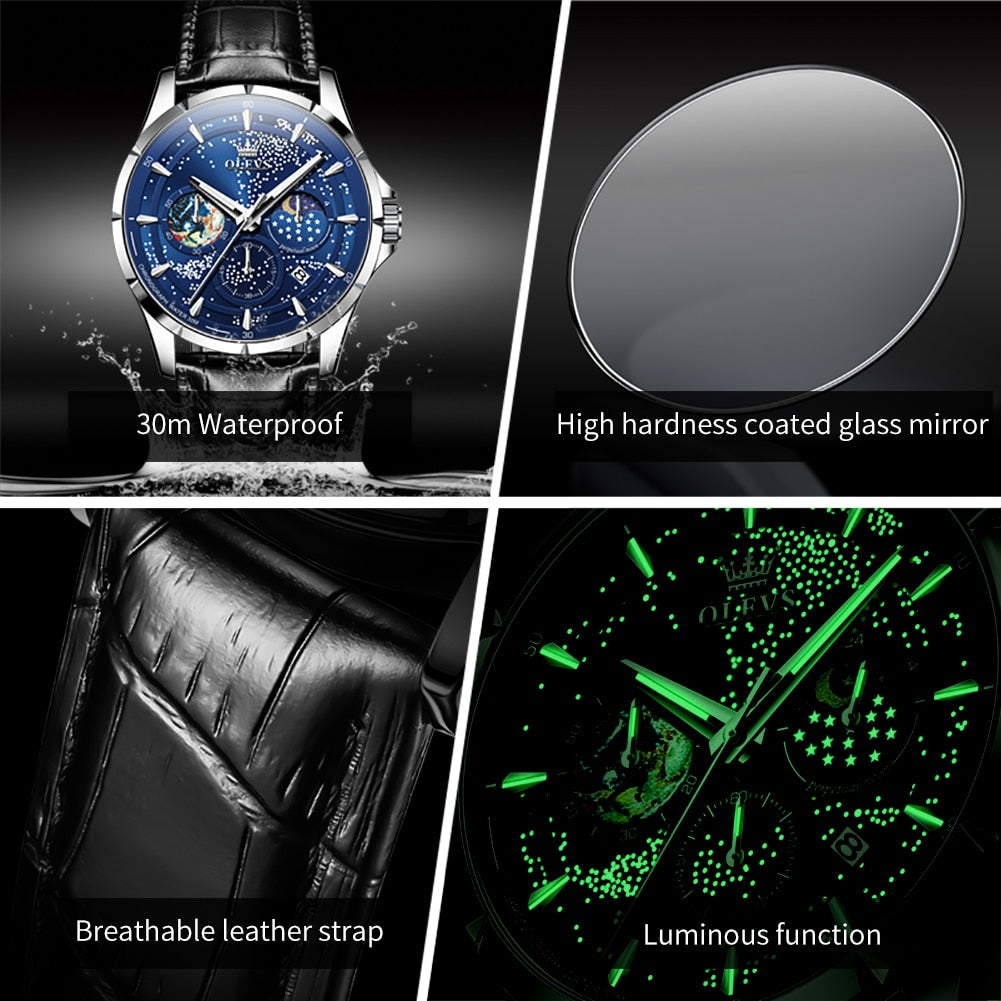 OLEVS Starry Sky Wrist Watch
