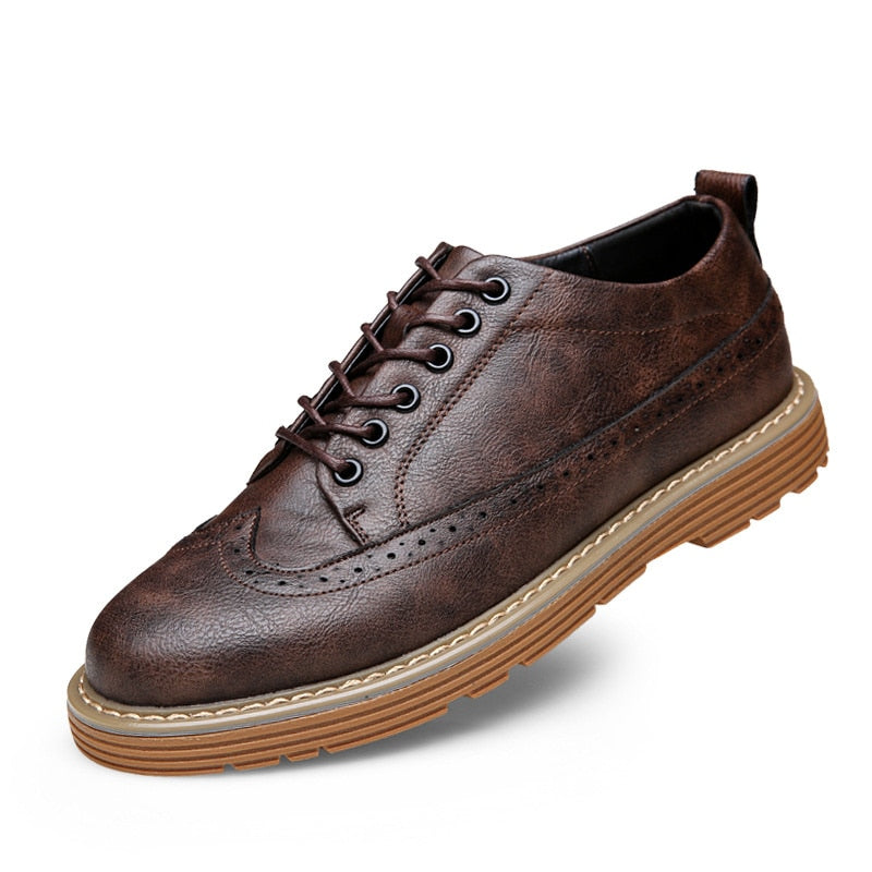 Mens Flat Comfortable Leather Shoes