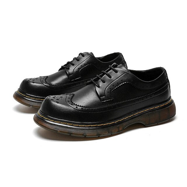 Men's Cow Leather Lace Up Loafers