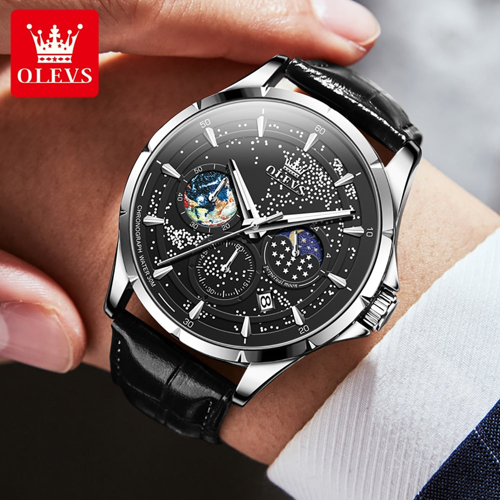 OLEVS Starry Sky Wrist Watch