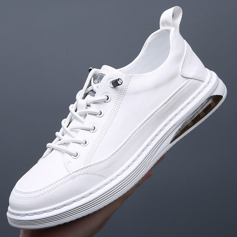 White Leather Casual Sneakers