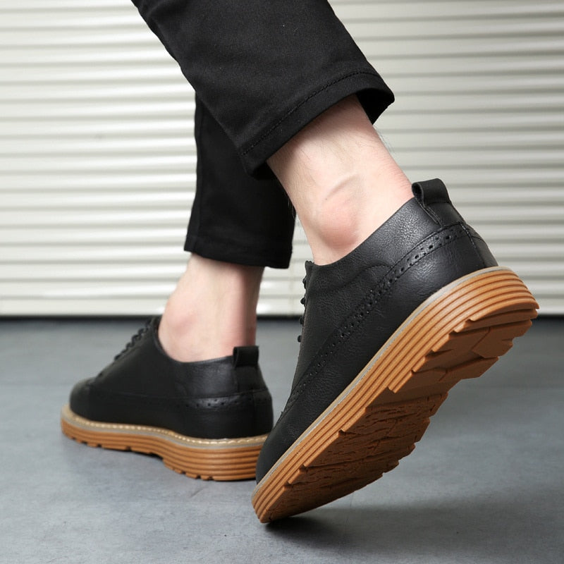 Mens Flat Comfortable Leather Shoes