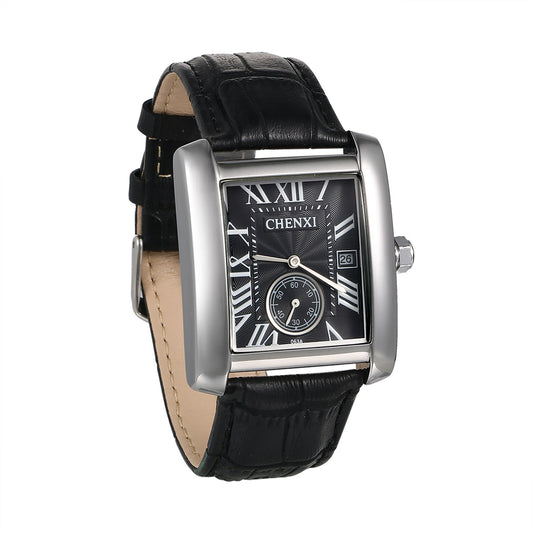 New Business Men's Square Tank Style Quartz Watches