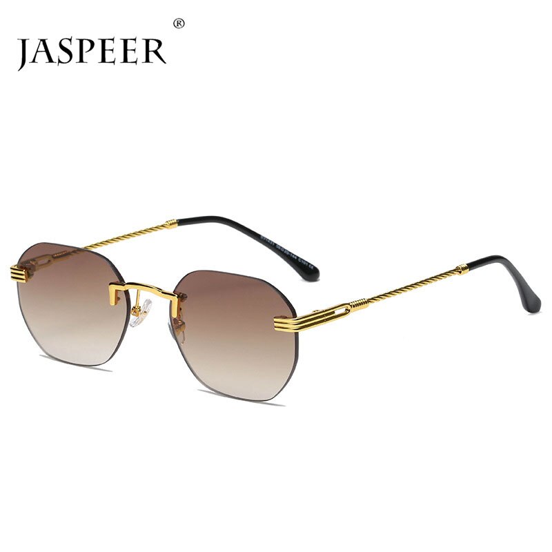 Jaspeer Punk Rimless Sunglasses