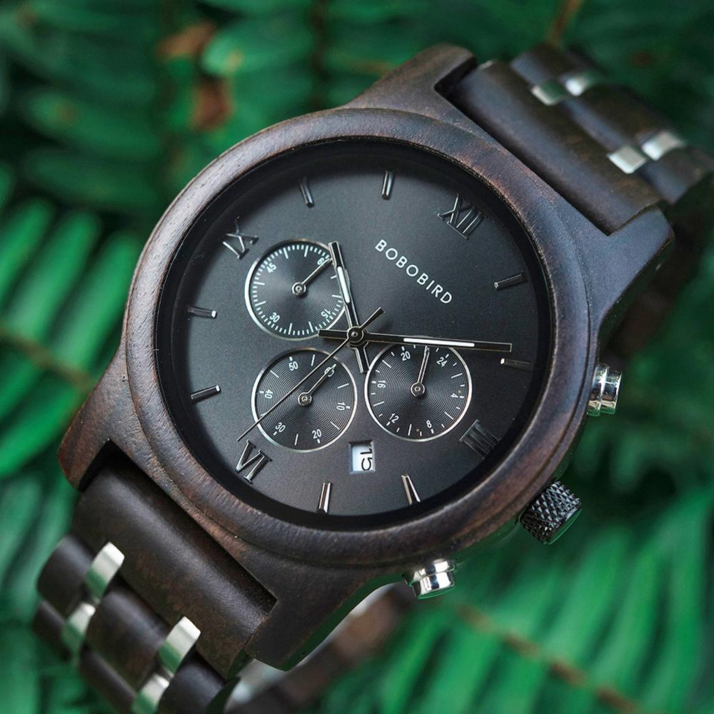 BOBO BIRD Wooden Chronographic Watch