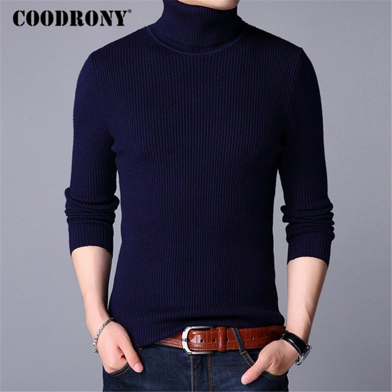 COODRONY Warm Pullover Men Knitted Cashmere Wool Sweater