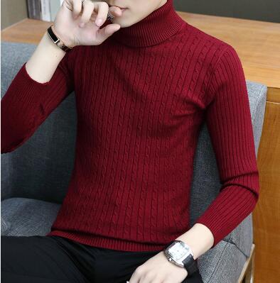 ZONGKE Thin White Turtleneck Sweater