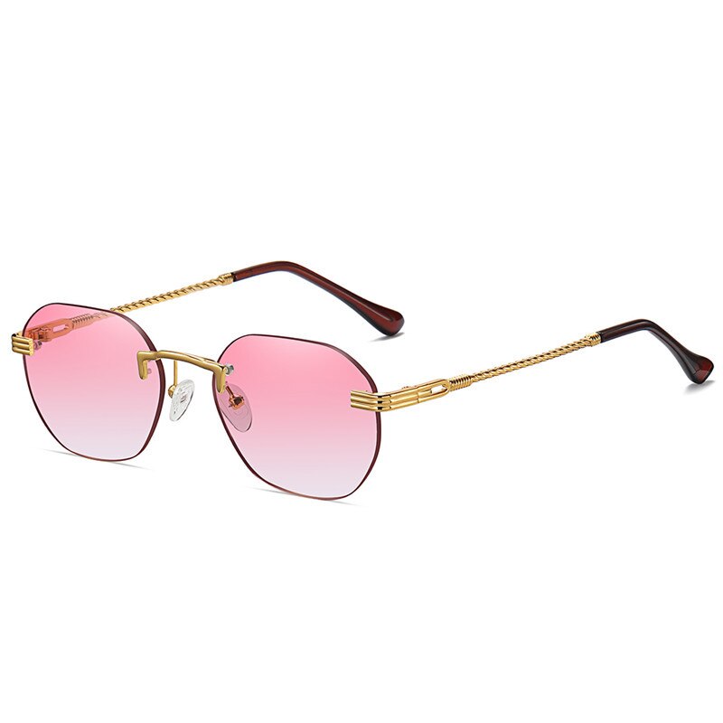 Jaspeer Punk Rimless Sunglasses