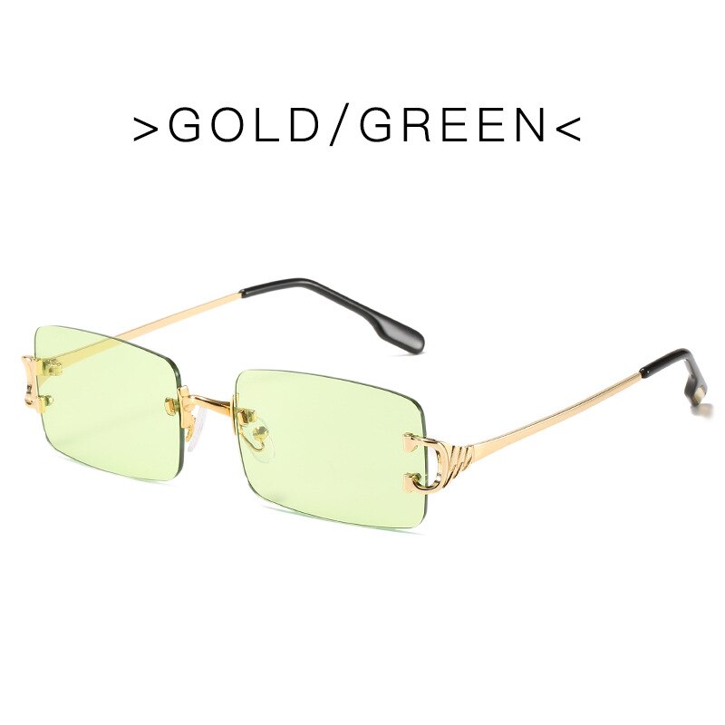 Rimless Rectangle Sunglasses