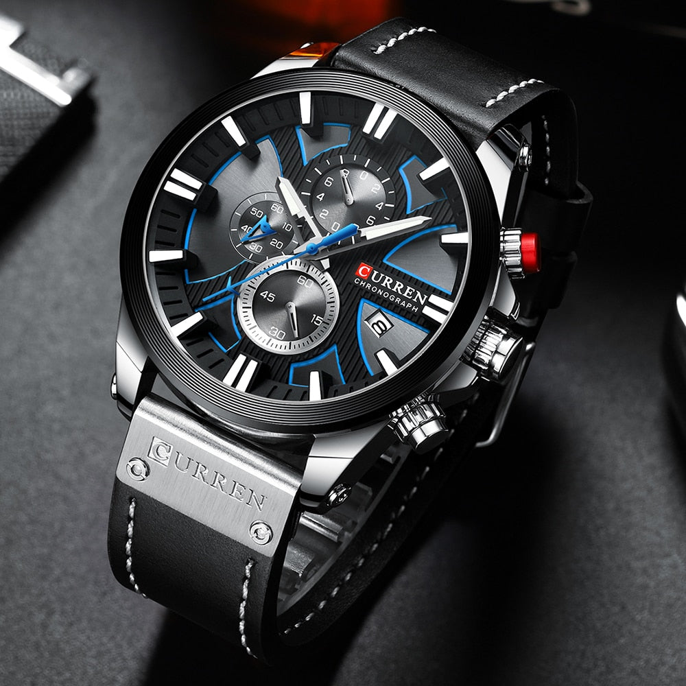 CURREN Mens Luxury Quartz Watches