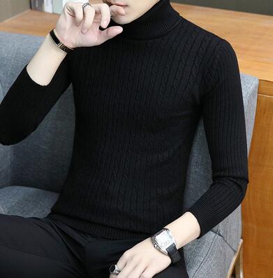 ZONGKE Thin White Turtleneck Sweater