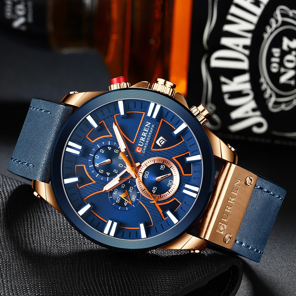 CURREN Mens Luxury Quartz Watches