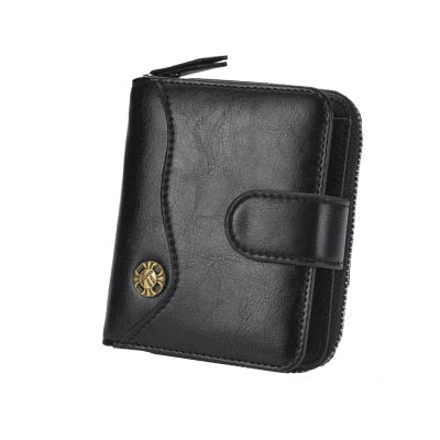 Mens Zipper Style Leather Wallet