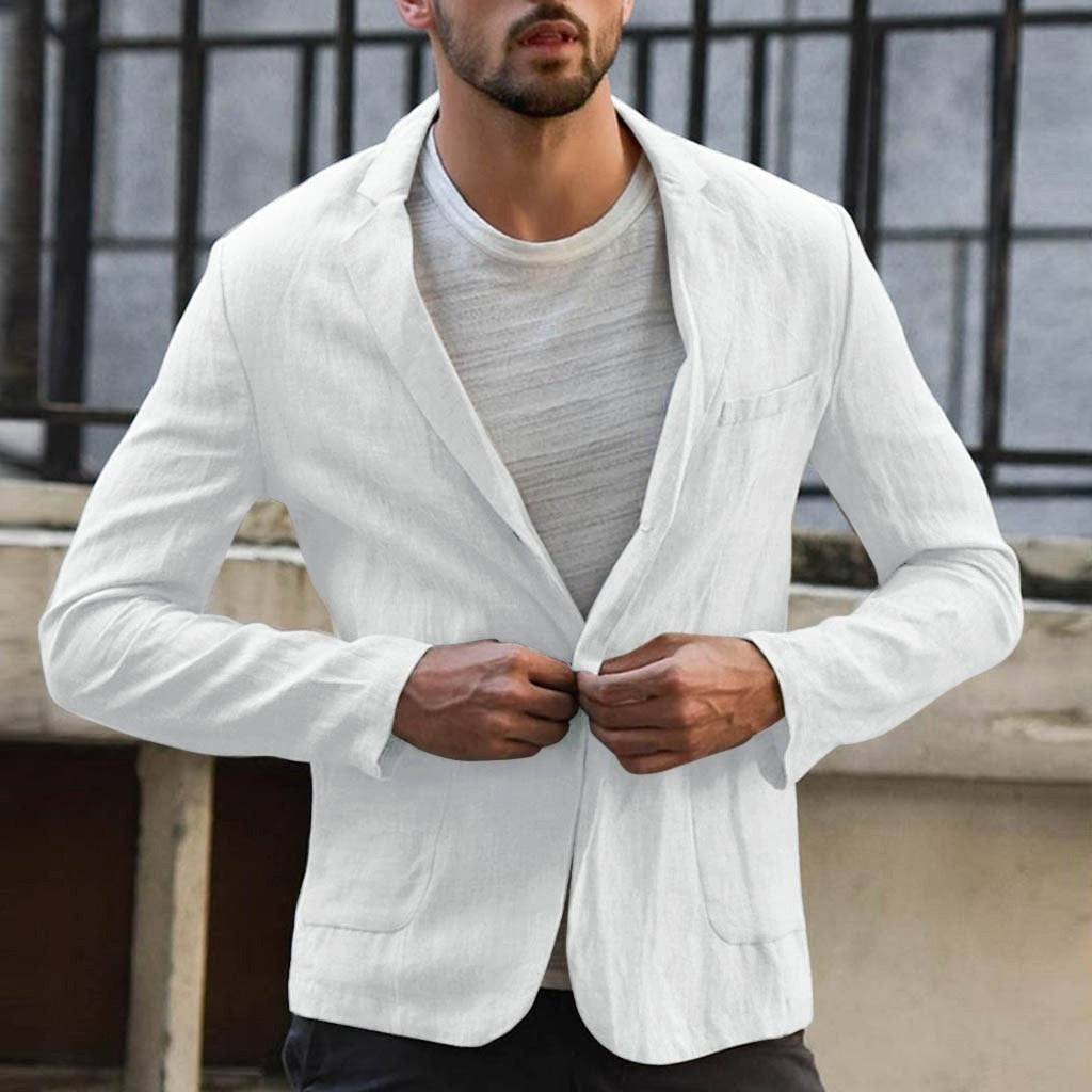 Slim Thin Fit Linen Blazer