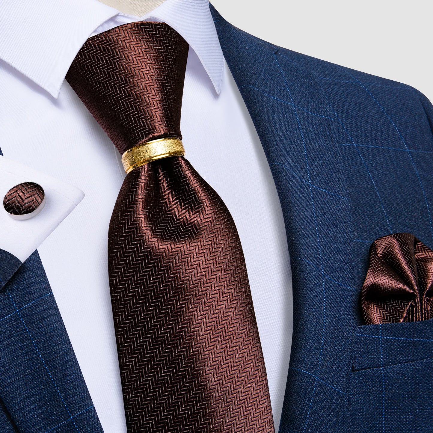Designer Mens Floral Striped Necktie