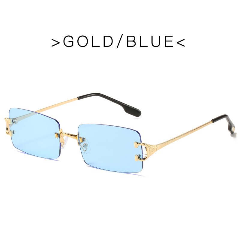 Rimless Rectangle Sunglasses