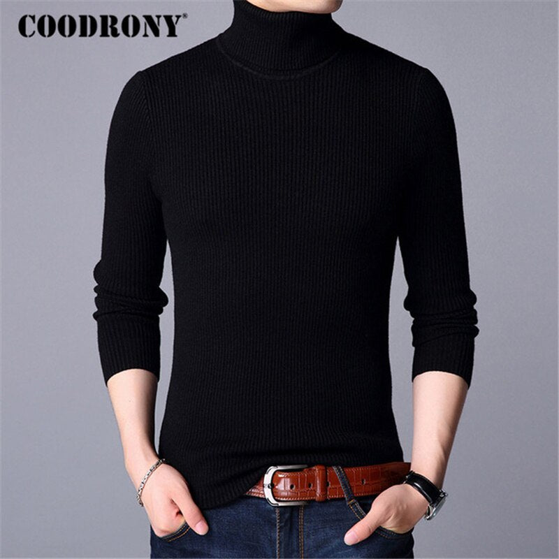 COODRONY Warm Pullover Men Knitted Cashmere Wool Sweater