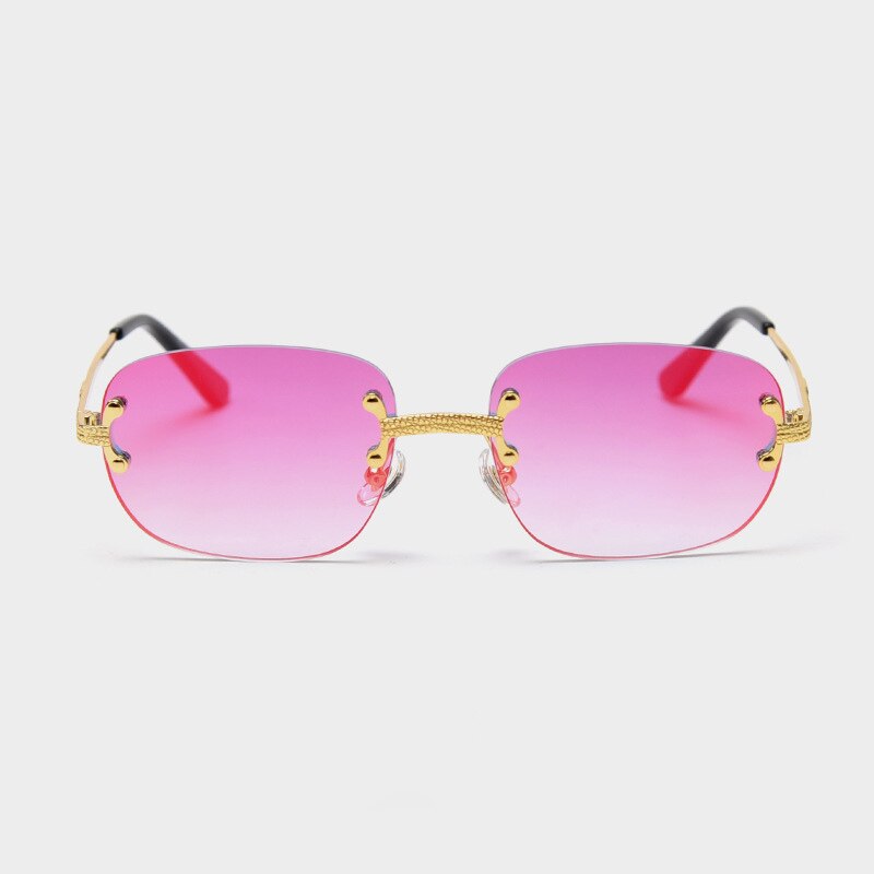 Retro Jasper Rimless Rectangle Sunglasses