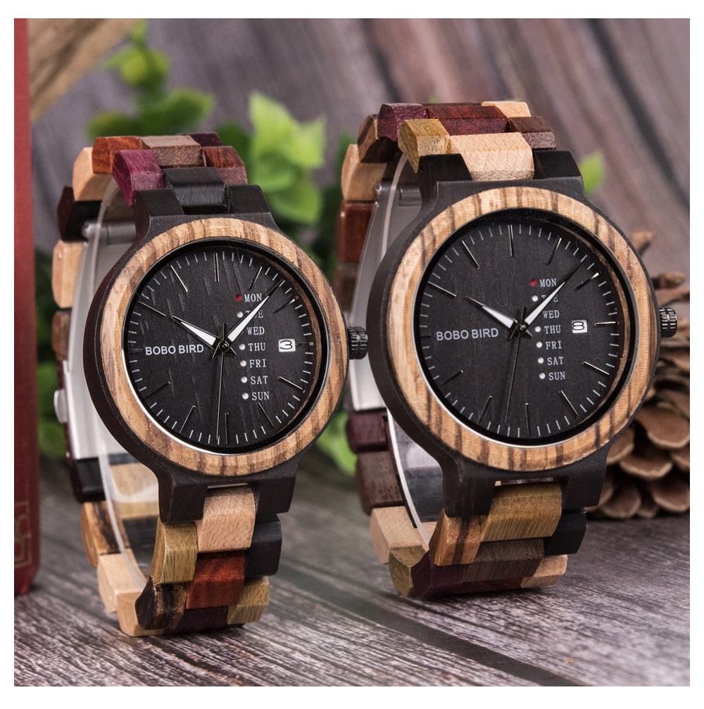 BOBO BIRD Wood Watch Lover Couple Watches