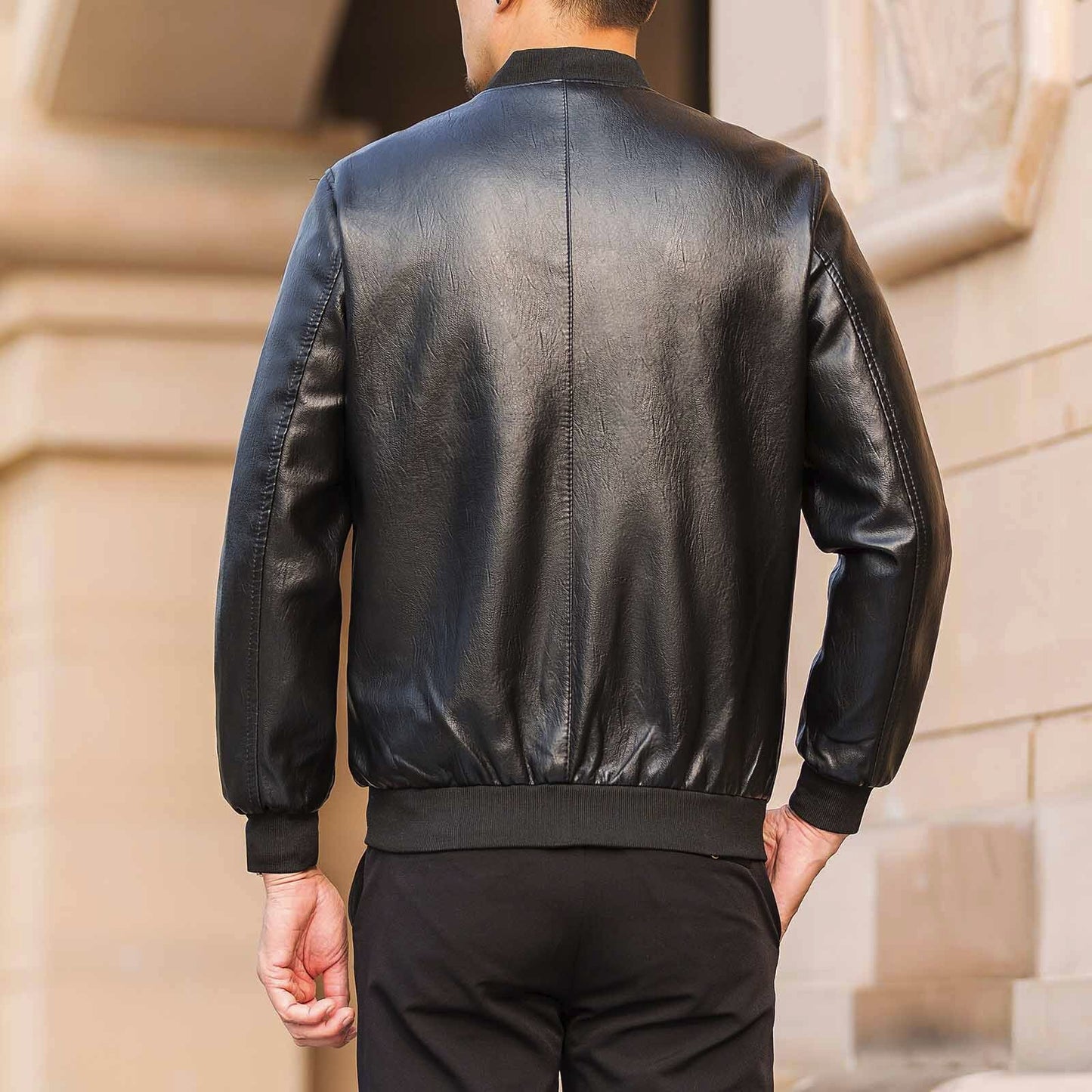 Thick Men's Leather Jacket