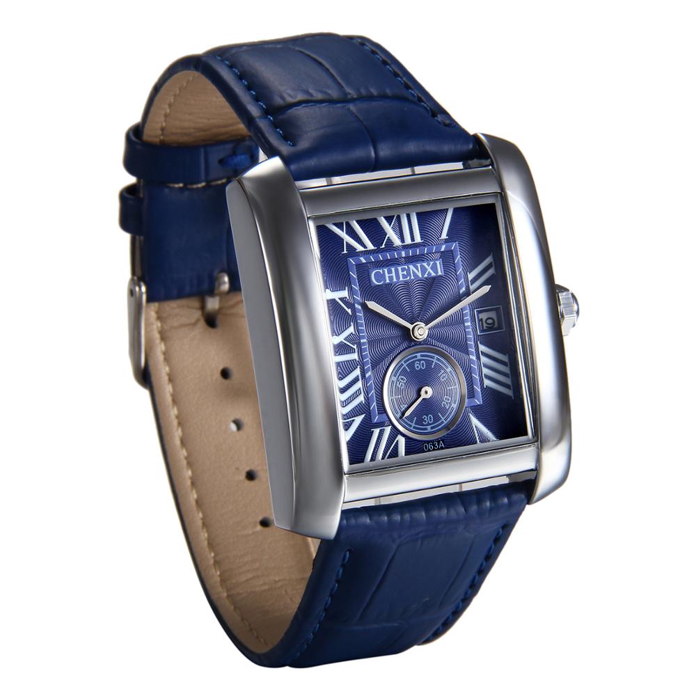 New Business Men's Square Tank Style Quartz Watches