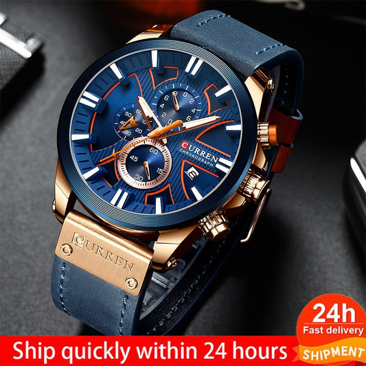 CURREN Mens Luxury Quartz Watches